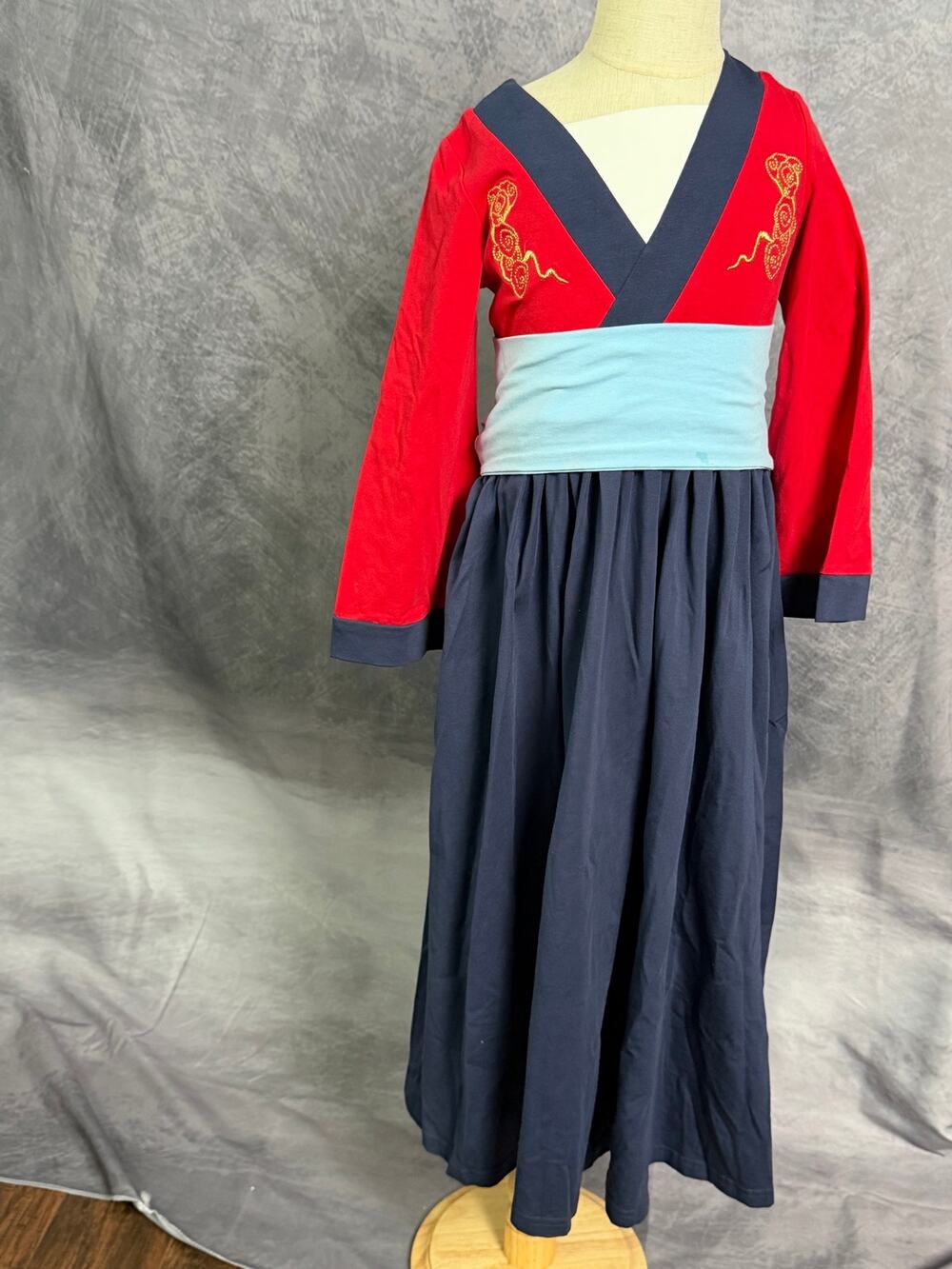 Only Little Once Mulan Inspired Maxi Dress Excellent Condition! Size 6